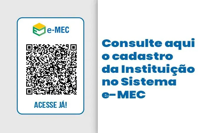 Selo e-MEC com QR Code de verificação da Faculdade IBRAS